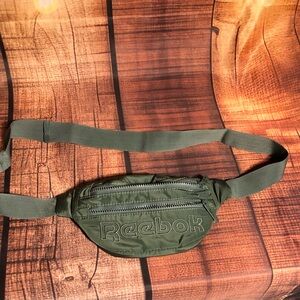 Reebok Olive Waist Pack with Embossed Logo